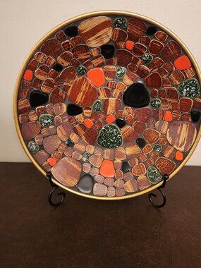Vintage Modern Mosaic Bowl